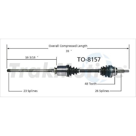 Cv Axle Shaft,To-8157